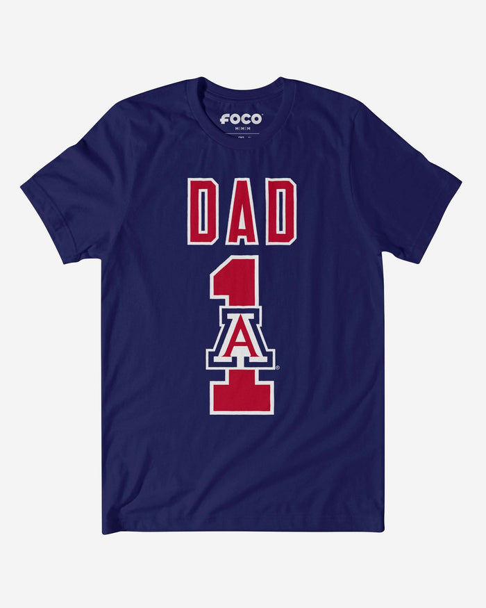 Arizona Wildcats Number 1 Dad T-Shirt FOCO S - FOCO.com