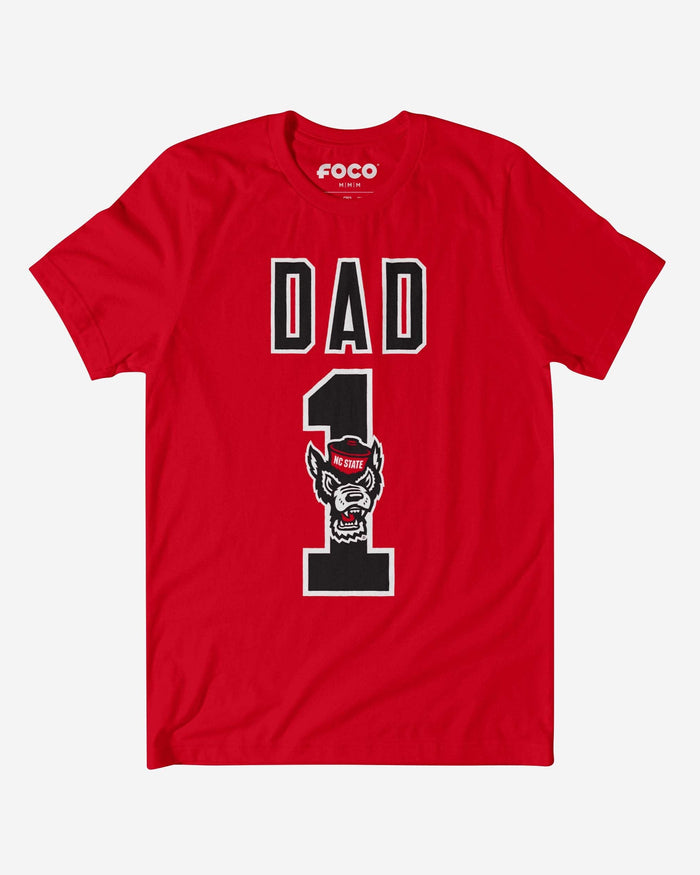 NC State Wolfpack Number 1 Dad T-Shirt FOCO S - FOCO.com