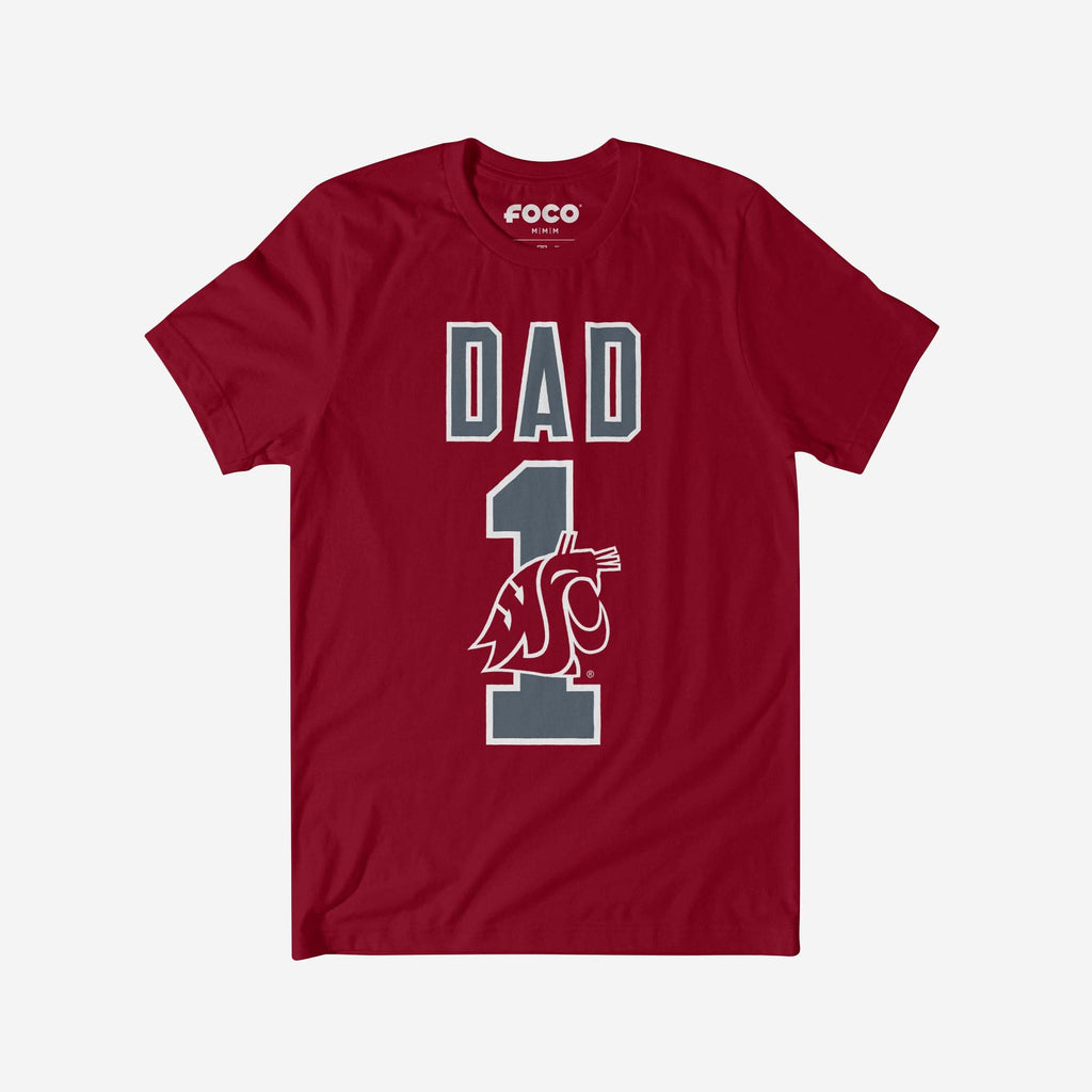 Washington State Cougars Number 1 Dad T-Shirt FOCO S - FOCO.com