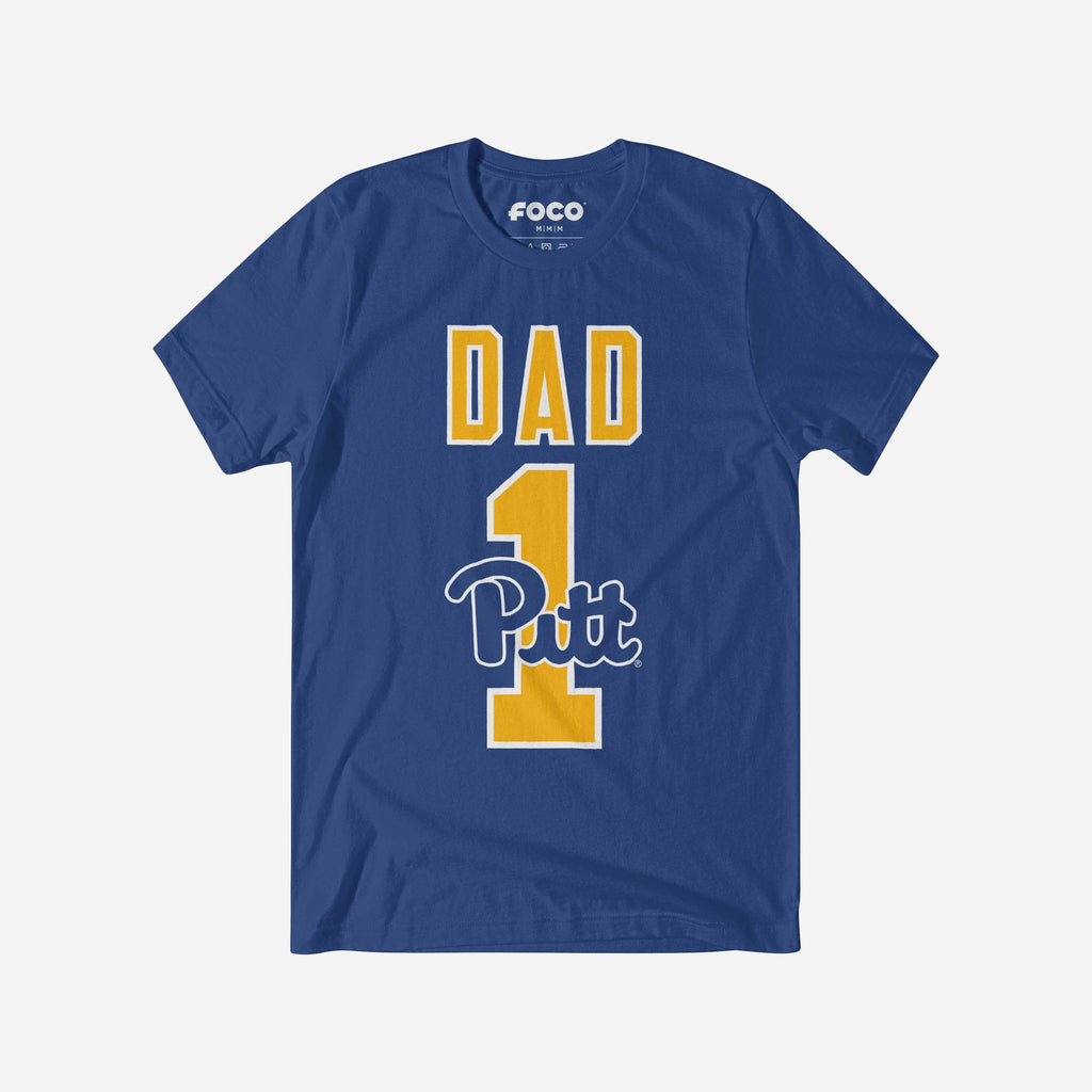 Pittsburgh Panthers Number 1 Dad T-Shirt FOCO S - FOCO.com