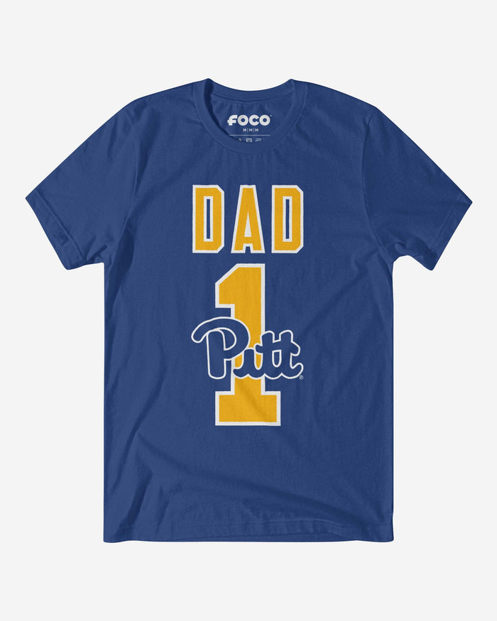 Pittsburgh Panthers Number 1 Dad T-Shirt FOCO S - FOCO.com