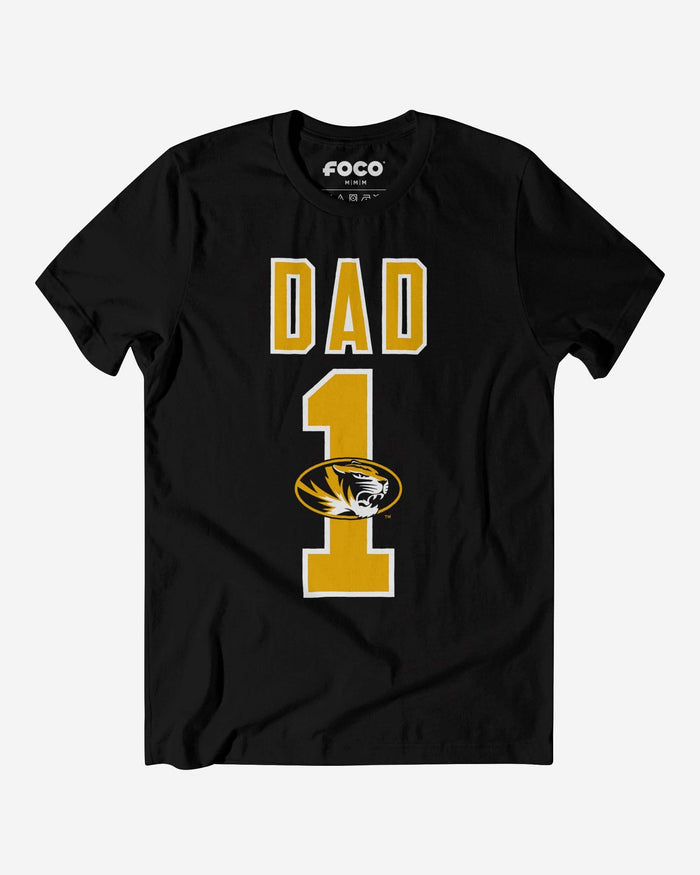 Missouri Tigers Number 1 Dad T-Shirt FOCO S - FOCO.com