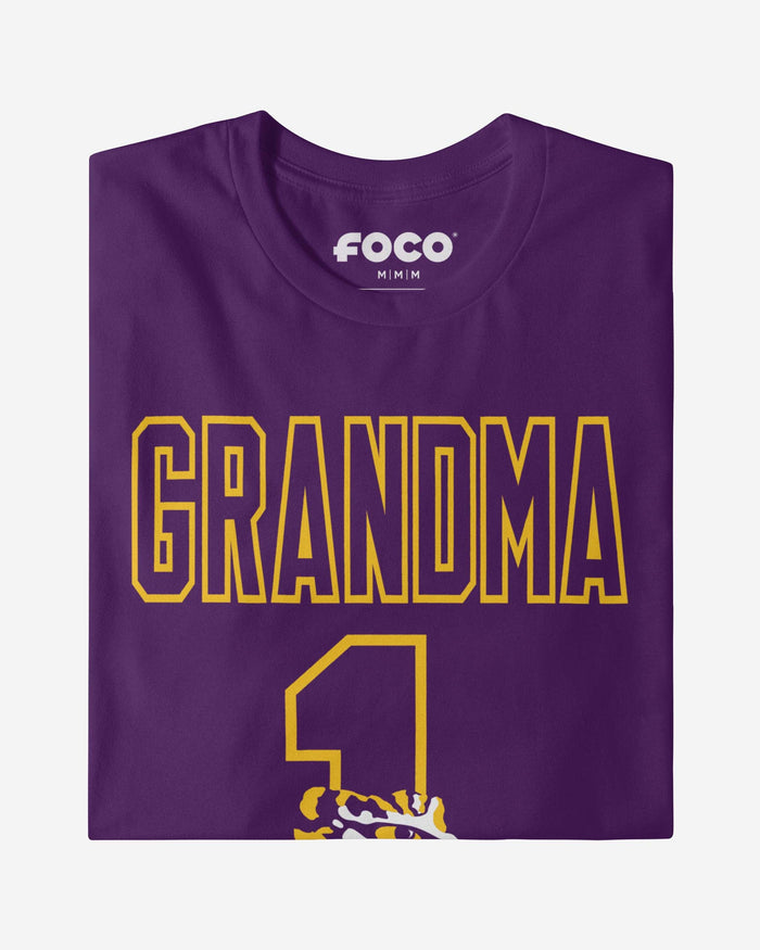 LSU Tigers Number 1 Grandma T-Shirt FOCO - FOCO.com