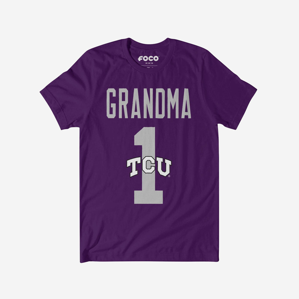 TCU Horned Frogs Number 1 Grandma T-Shirt FOCO S - FOCO.com