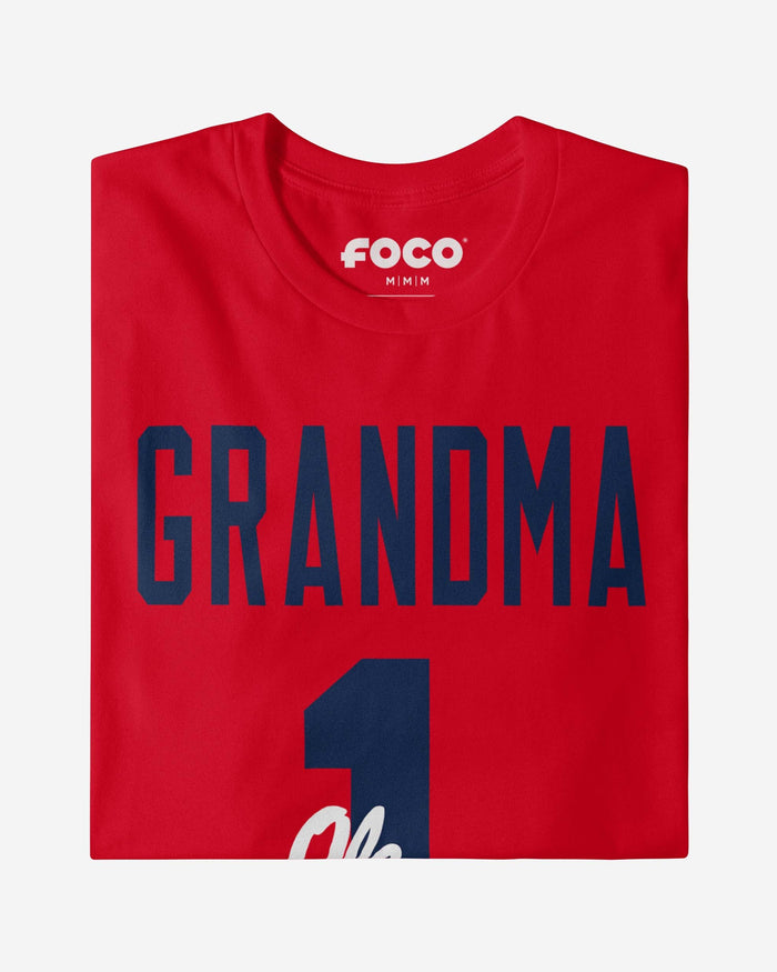 Ole Miss Rebels Number 1 Grandma T-Shirt FOCO - FOCO.com