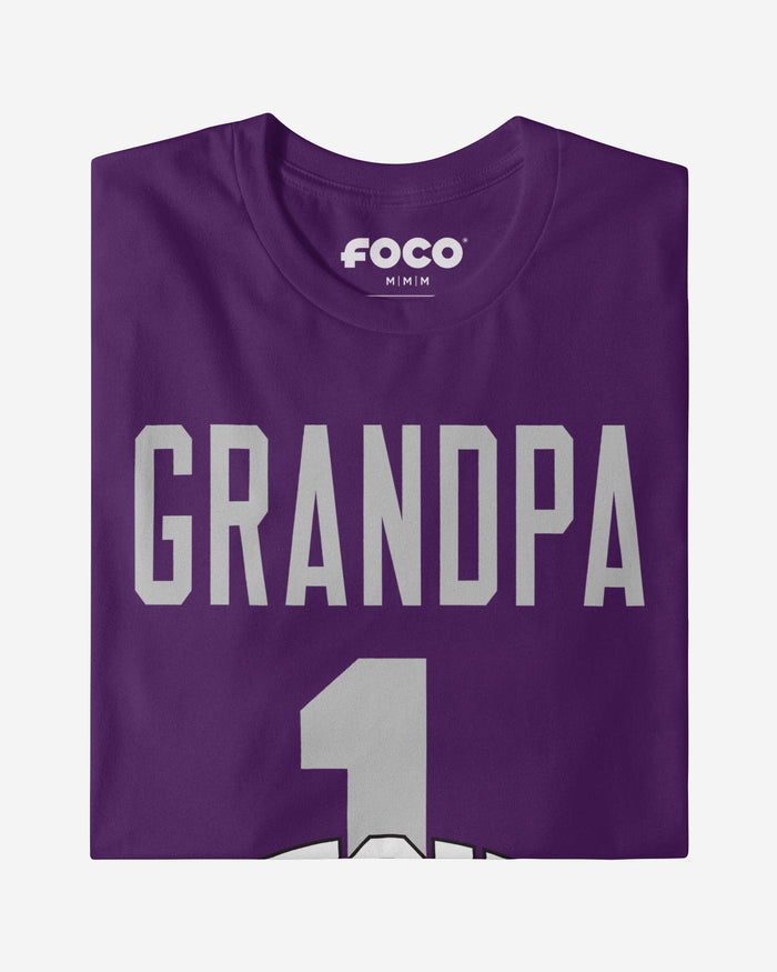 TCU Horned Frogs Number 1 Grandpa T-Shirt FOCO - FOCO.com