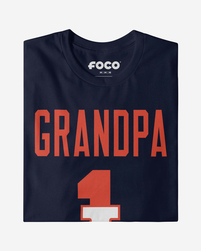 Illinois Fighting Illini Number 1 Grandpa T-Shirt FOCO - FOCO.com
