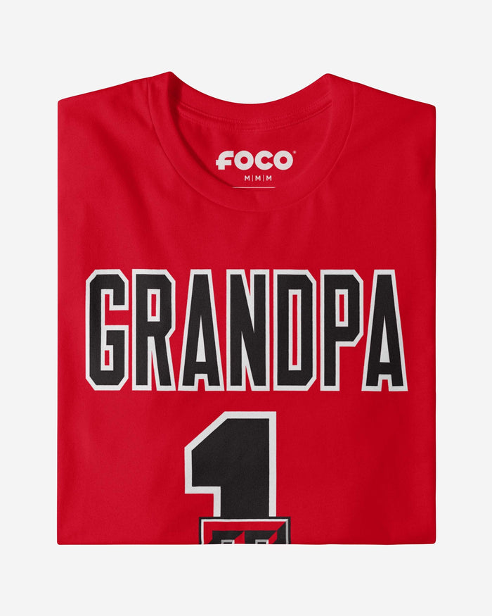 Texas Tech Red Raiders Number 1 Grandpa T-Shirt FOCO - FOCO.com