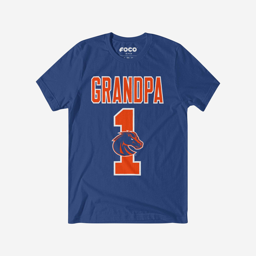 Boise State Broncos Number 1 Grandpa T-Shirt FOCO S - FOCO.com