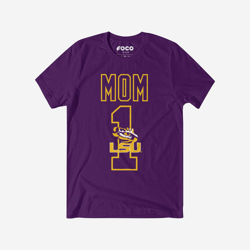 LSU Tigers Number 1 Mom T-Shirt FOCO S - FOCO.com