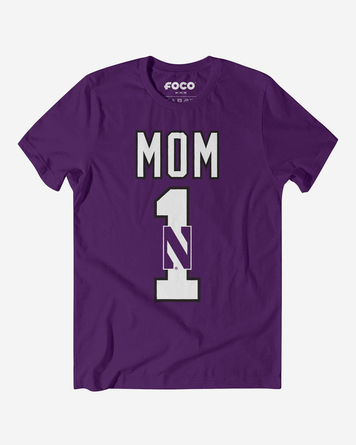 Northwestern Wildcats Number 1 Mom T-Shirt FOCO S - FOCO.com