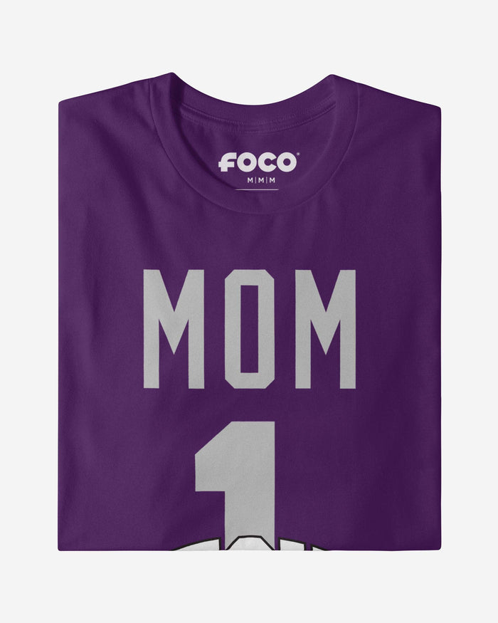 TCU Horned Frogs Number 1 Mom T-Shirt FOCO - FOCO.com