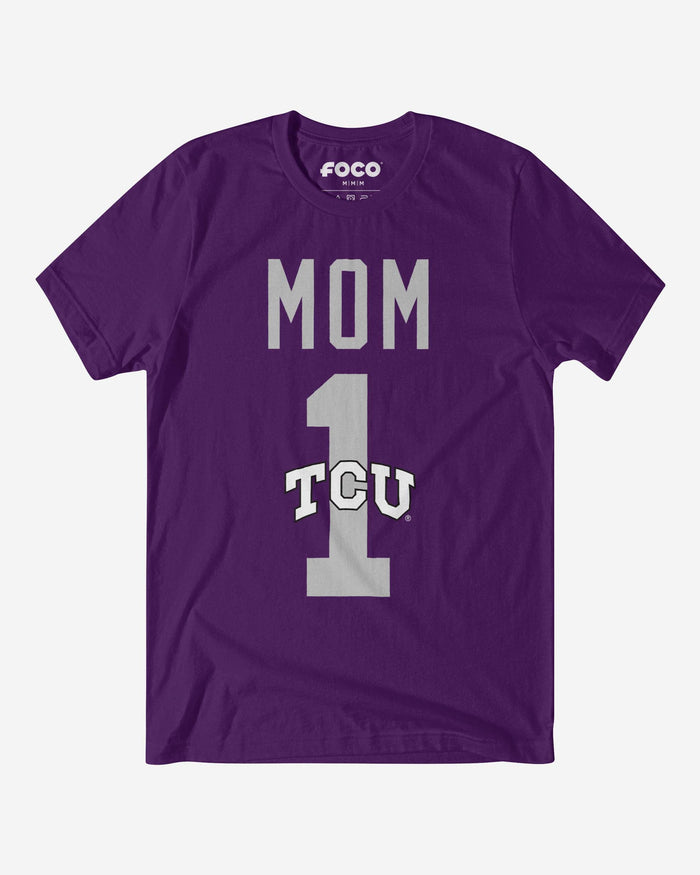 TCU Horned Frogs Number 1 Mom T-Shirt FOCO S - FOCO.com