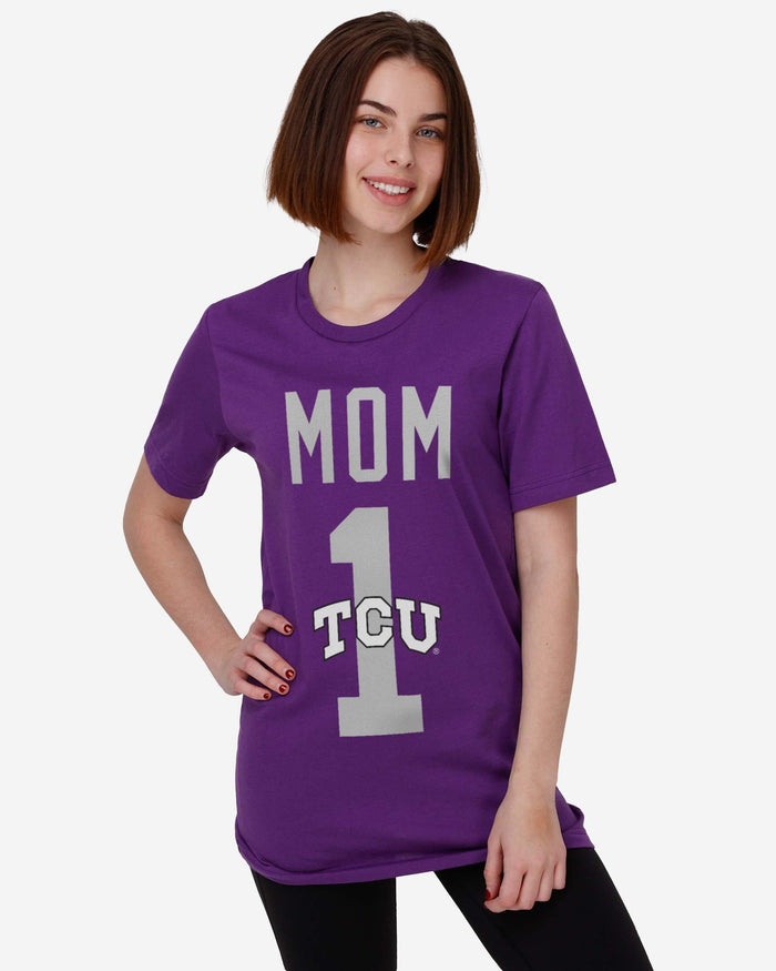 TCU Horned Frogs Number 1 Mom T-Shirt FOCO - FOCO.com