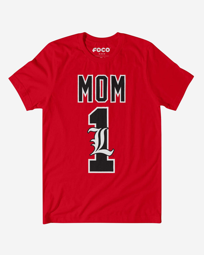 Louisville Cardinals Number 1 Mom T-Shirt FOCO S - FOCO.com