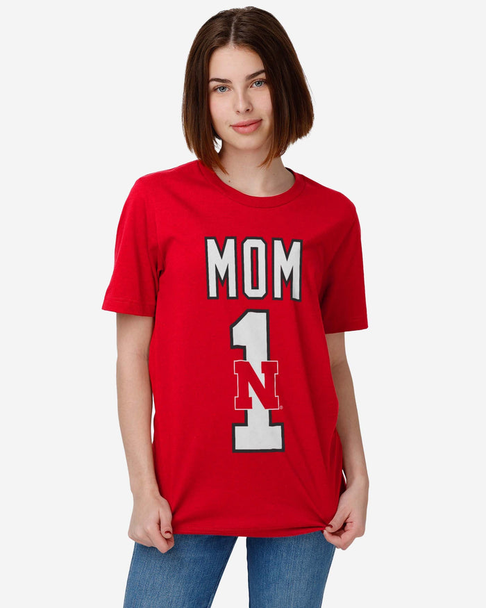 Nebraska Cornhuskers Number 1 Mom T-Shirt FOCO - FOCO.com