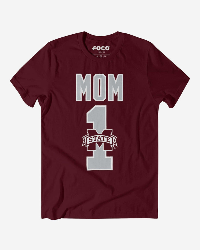 Mississippi State Bulldogs Number 1 Mom T-Shirt FOCO S - FOCO.com