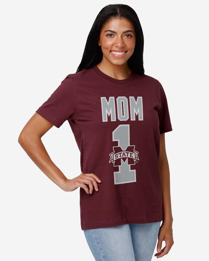 Mississippi State Bulldogs Number 1 Mom T-Shirt FOCO - FOCO.com