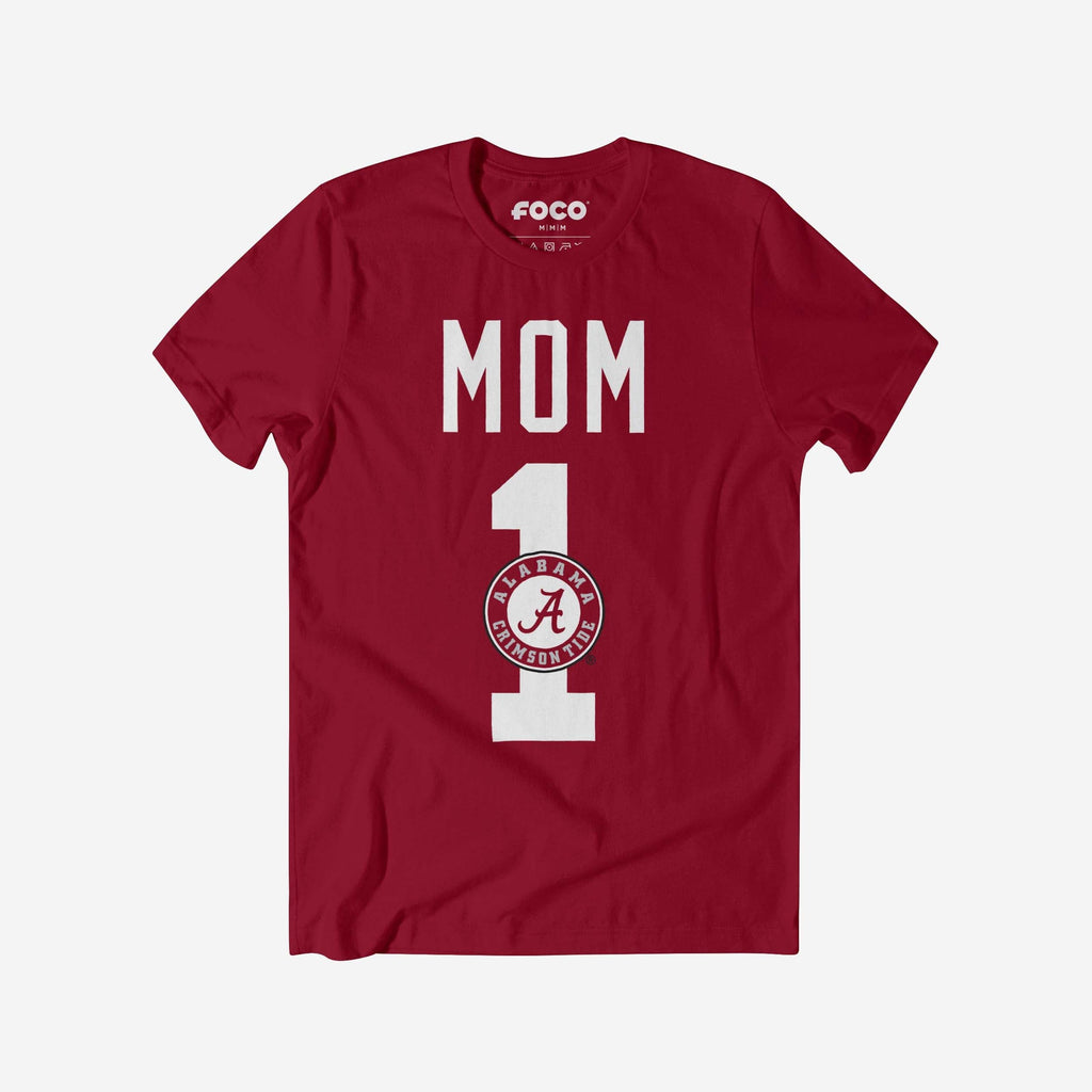 Alabama Crimson Tide Number 1 Mom T-Shirt FOCO S - FOCO.com