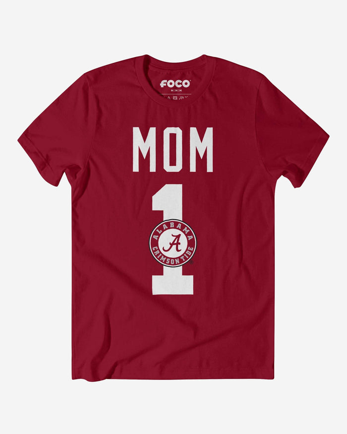 Alabama Crimson Tide Number 1 Mom T-Shirt FOCO S - FOCO.com
