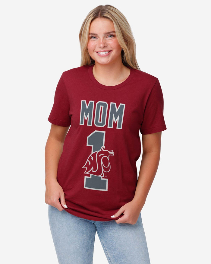 Washington State Cougars Number 1 Mom T-Shirt FOCO - FOCO.com