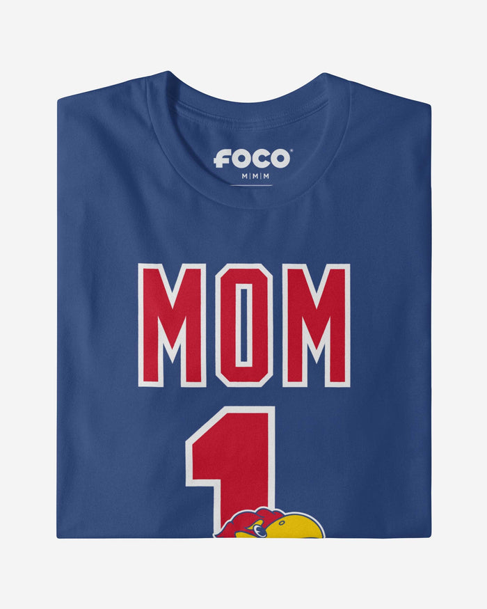 Kansas Jayhawks Number 1 Mom T-Shirt FOCO - FOCO.com