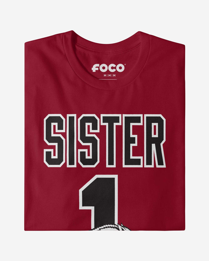 Arkansas Razorbacks Number 1 Sister T-Shirt FOCO - FOCO.com