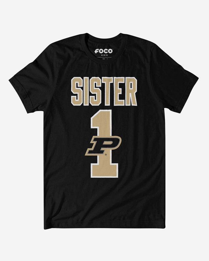 Purdue Boilermakers Number 1 Sister T-Shirt FOCO S - FOCO.com