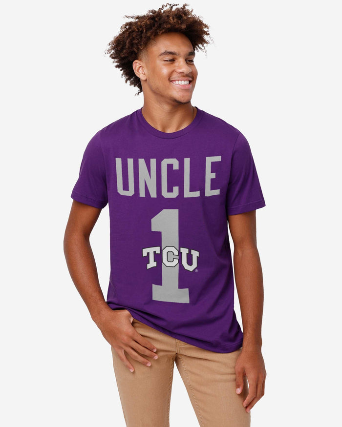 TCU Horned Frogs Number 1 Uncle T-Shirt FOCO - FOCO.com