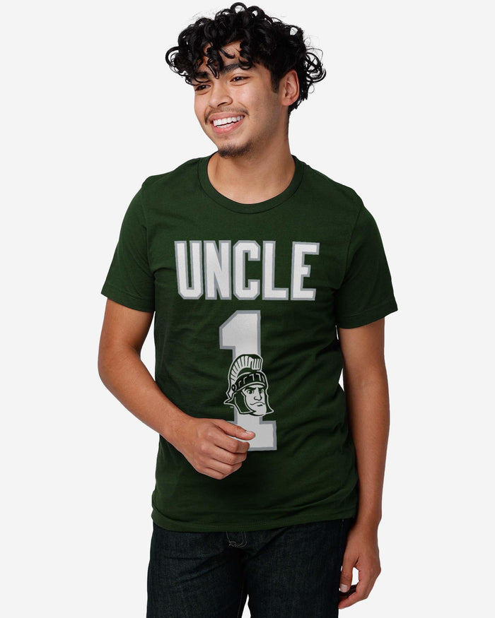 Michigan State Spartans Number 1 Uncle T-Shirt FOCO - FOCO.com