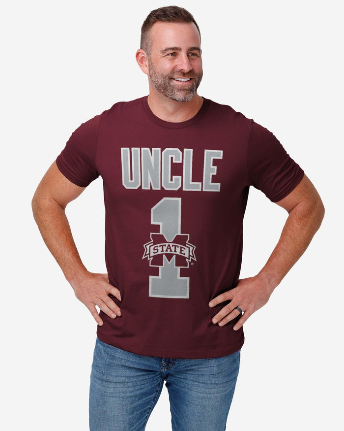 Mississippi State Bulldogs Number 1 Uncle T-Shirt FOCO - FOCO.com