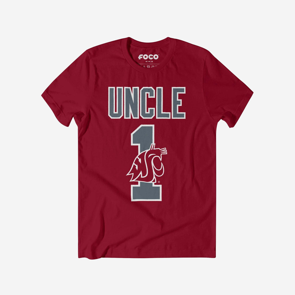 Washington State Cougars Number 1 Uncle T-Shirt FOCO S - FOCO.com