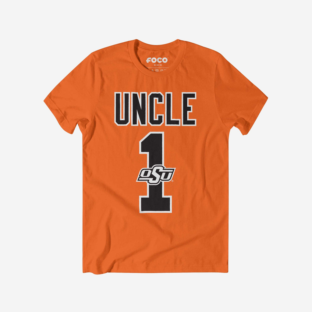 Oklahoma State Cowboys Number 1 Uncle T-Shirt FOCO