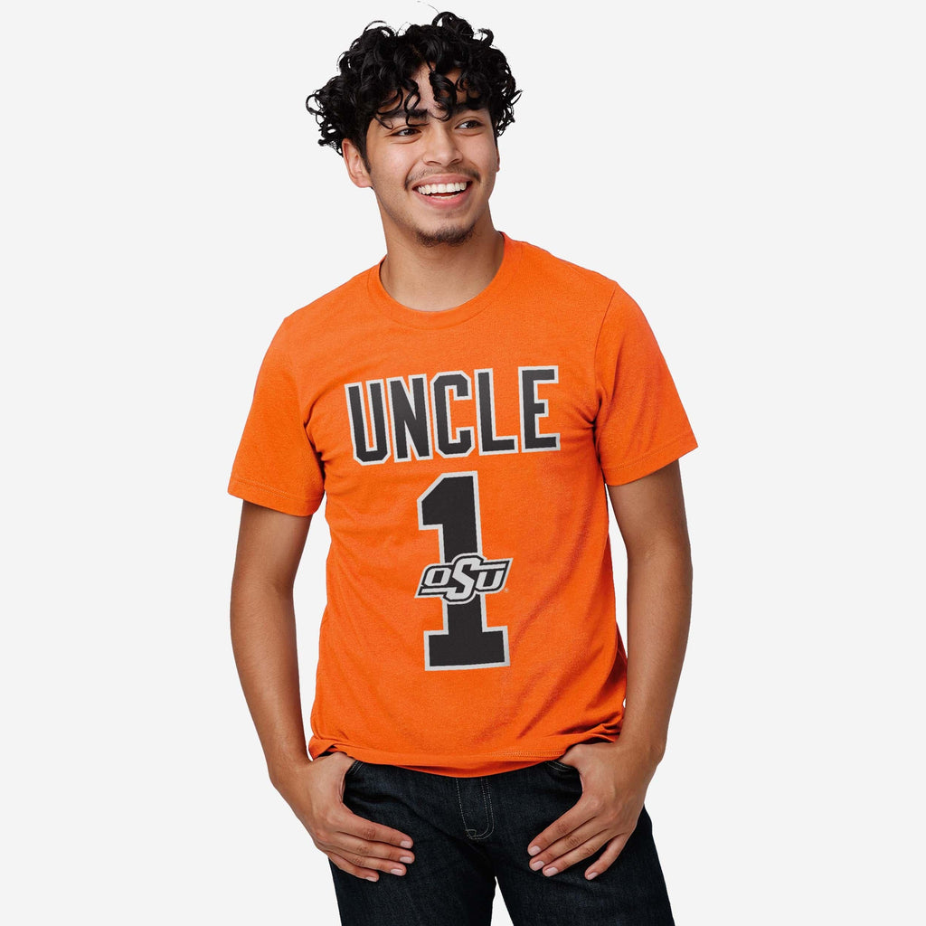 Oklahoma State Cowboys Number 1 Uncle T-Shirt FOCO
