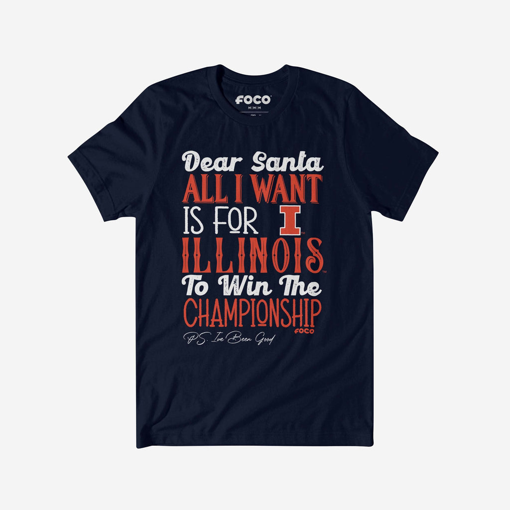 Illinois Fighting Illini All I Want T-Shirt FOCO S - FOCO.com