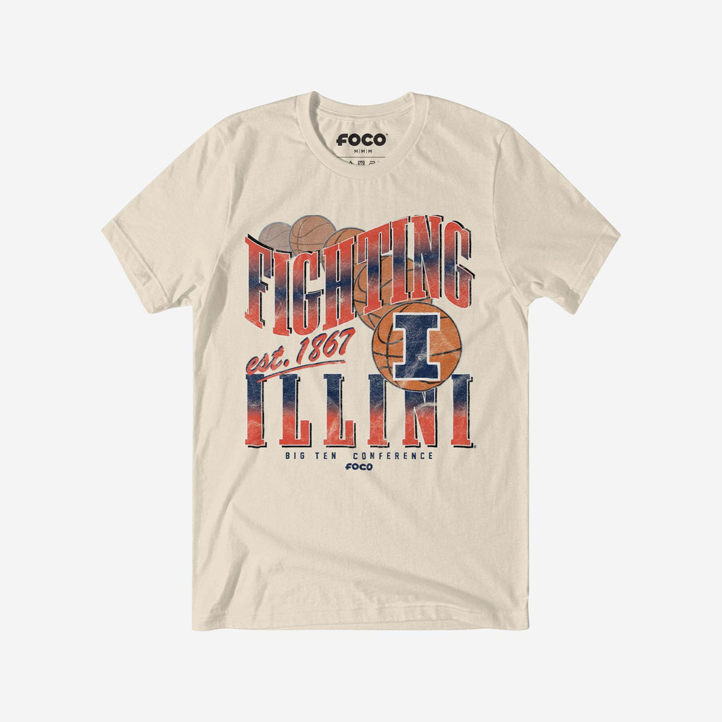 Illinois Fighting Illini Baller Bounce T-Shirt FOCO S - FOCO.com