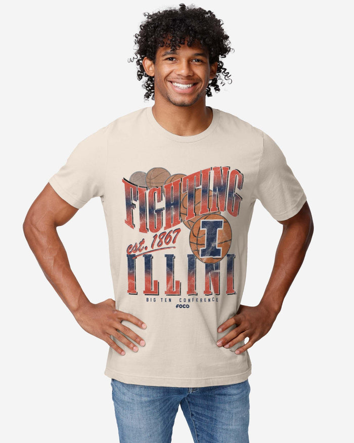 Illinois Fighting Illini Baller Bounce T-Shirt FOCO - FOCO.com