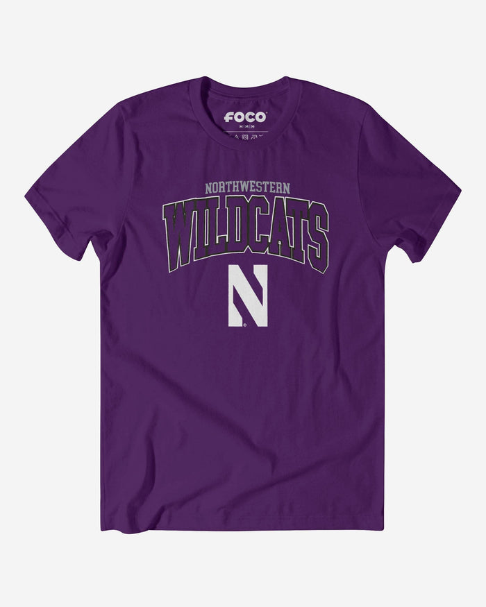 Northwestern Wildcats Classic Logo T-Shirt FOCO Team Purple S - FOCO.com