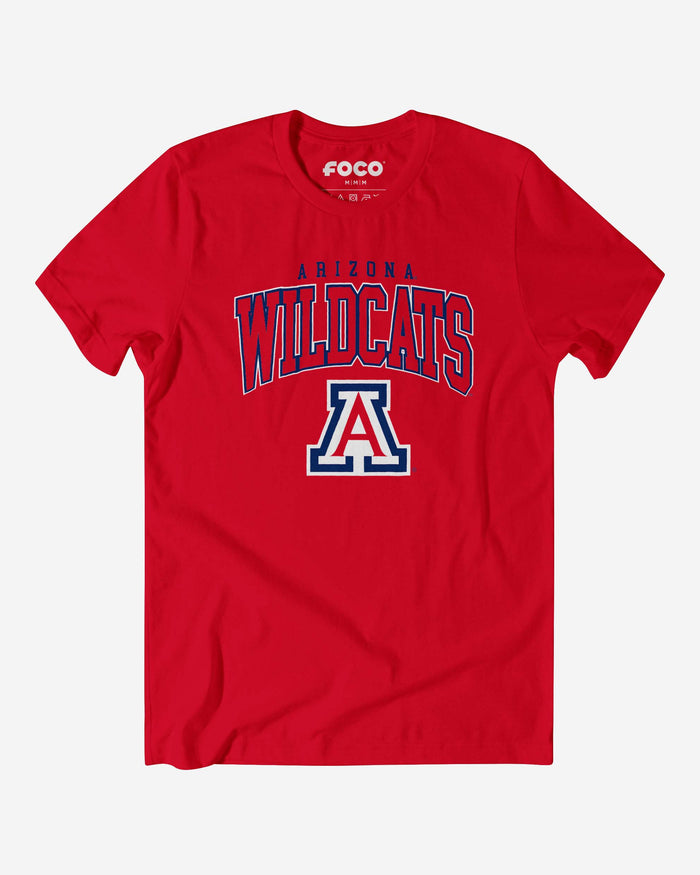 Arizona Wildcats Classic Logo T-Shirt FOCO Red S - FOCO.com