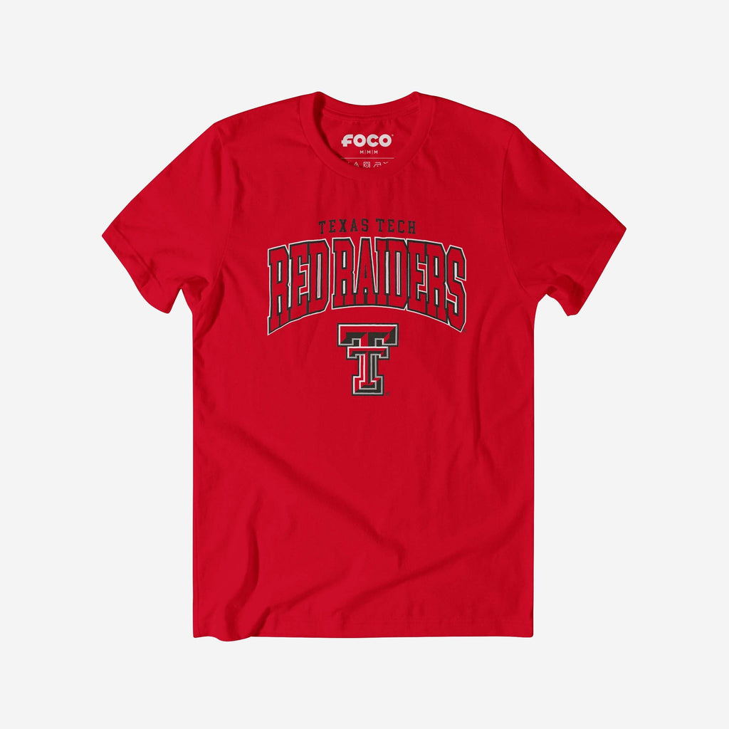 Texas Tech Red Raiders Classic Logo T-Shirt FOCO Red S - FOCO.com