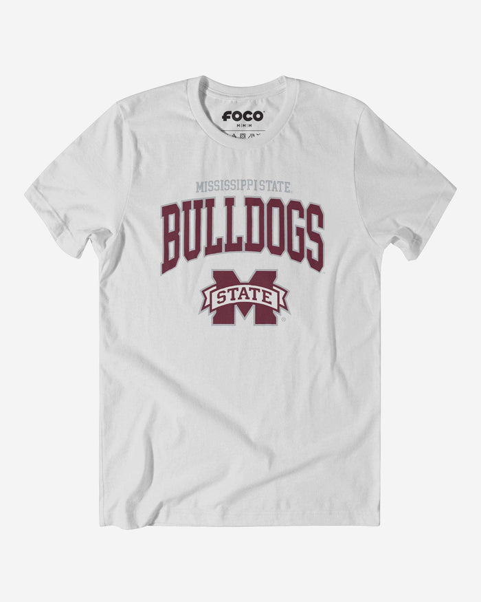 Mississippi State Bulldogs Classic Logo T-Shirt FOCO White S - FOCO.com