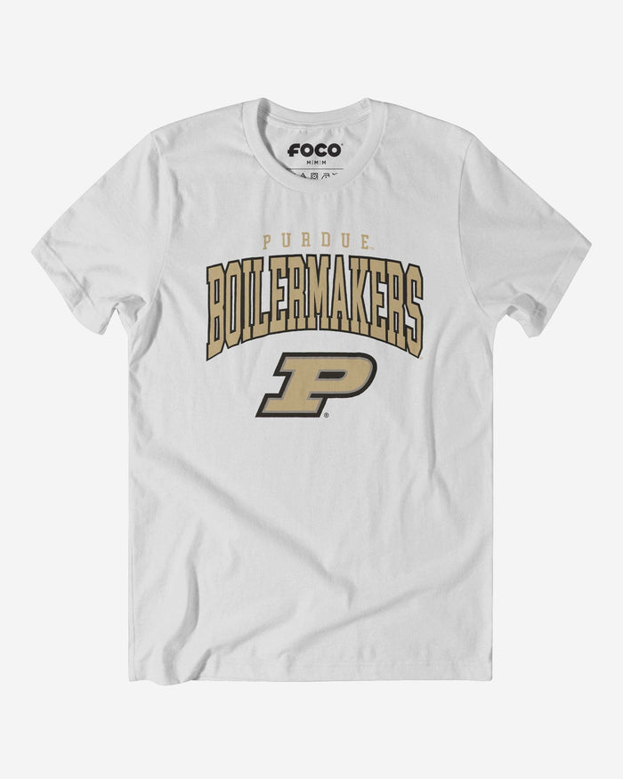 Purdue Boilermakers Classic Logo T-Shirt FOCO White S - FOCO.com