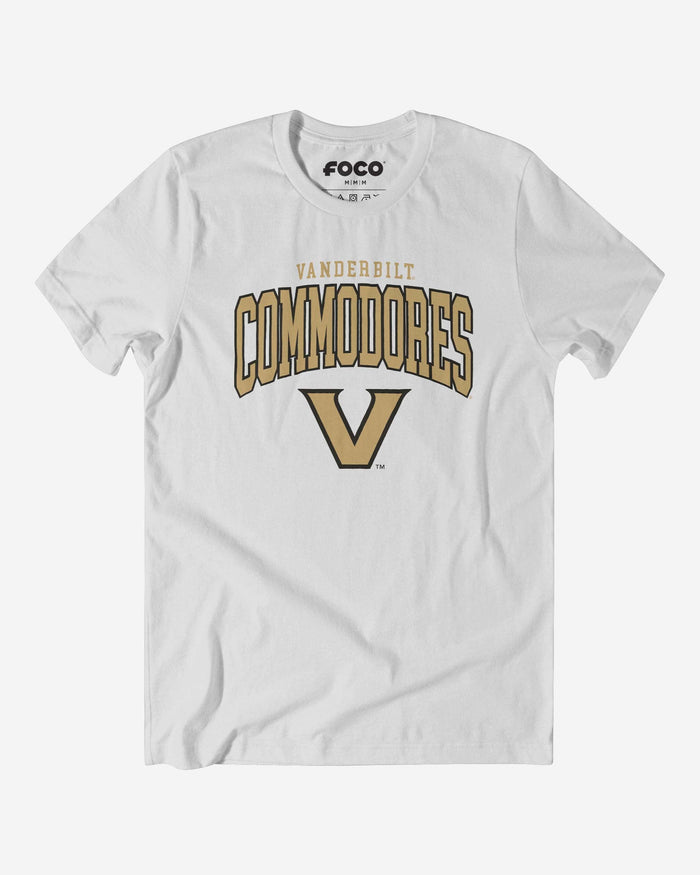 Vanderbilt Commodores Classic Logo T-Shirt FOCO White S - FOCO.com