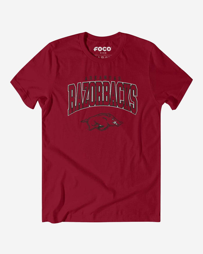 Arkansas Razorbacks Classic Logo T-Shirt FOCO Cardinal S - FOCO.com