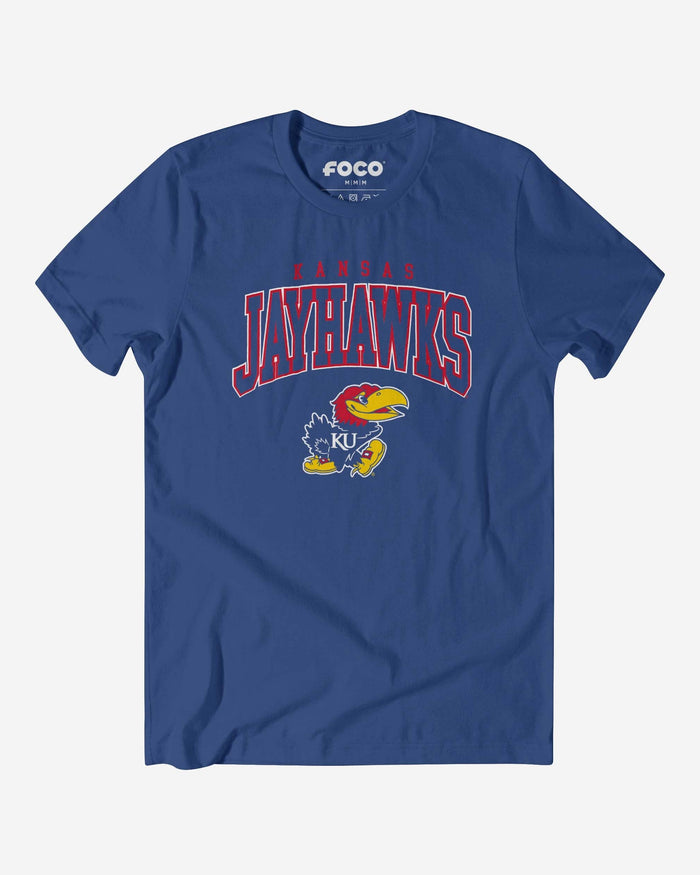 Kansas Jayhawks Classic Logo T-Shirt FOCO True Royal S - FOCO.com