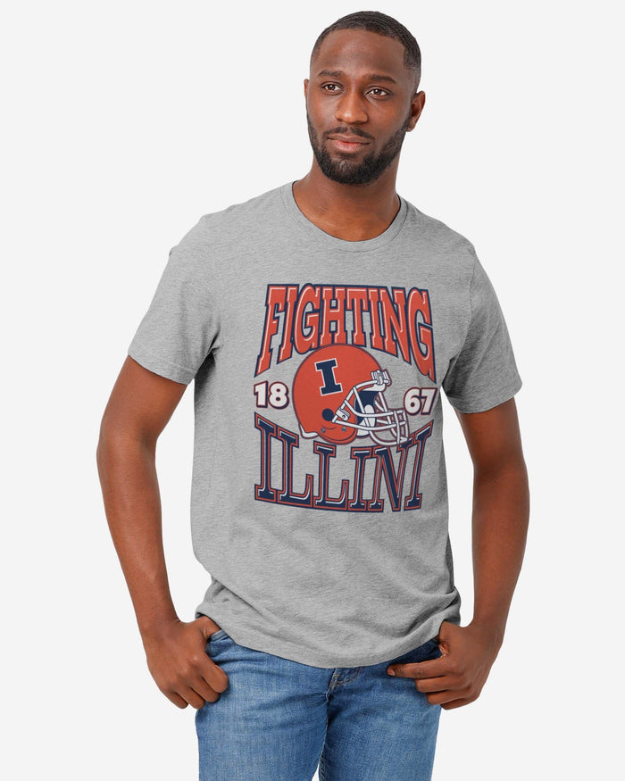 Illinois Fighting Illini Classic Team Helmet T-Shirt FOCO - FOCO.com