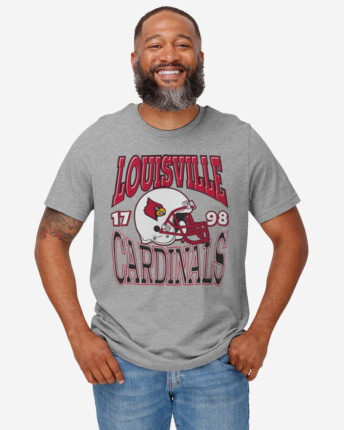 Louisville Cardinals Classic Team Helmet T-Shirt FOCO - FOCO.com