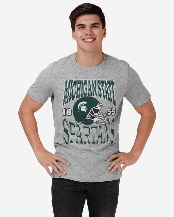 Michigan State Spartans Classic Team Helmet T-Shirt FOCO - FOCO.com