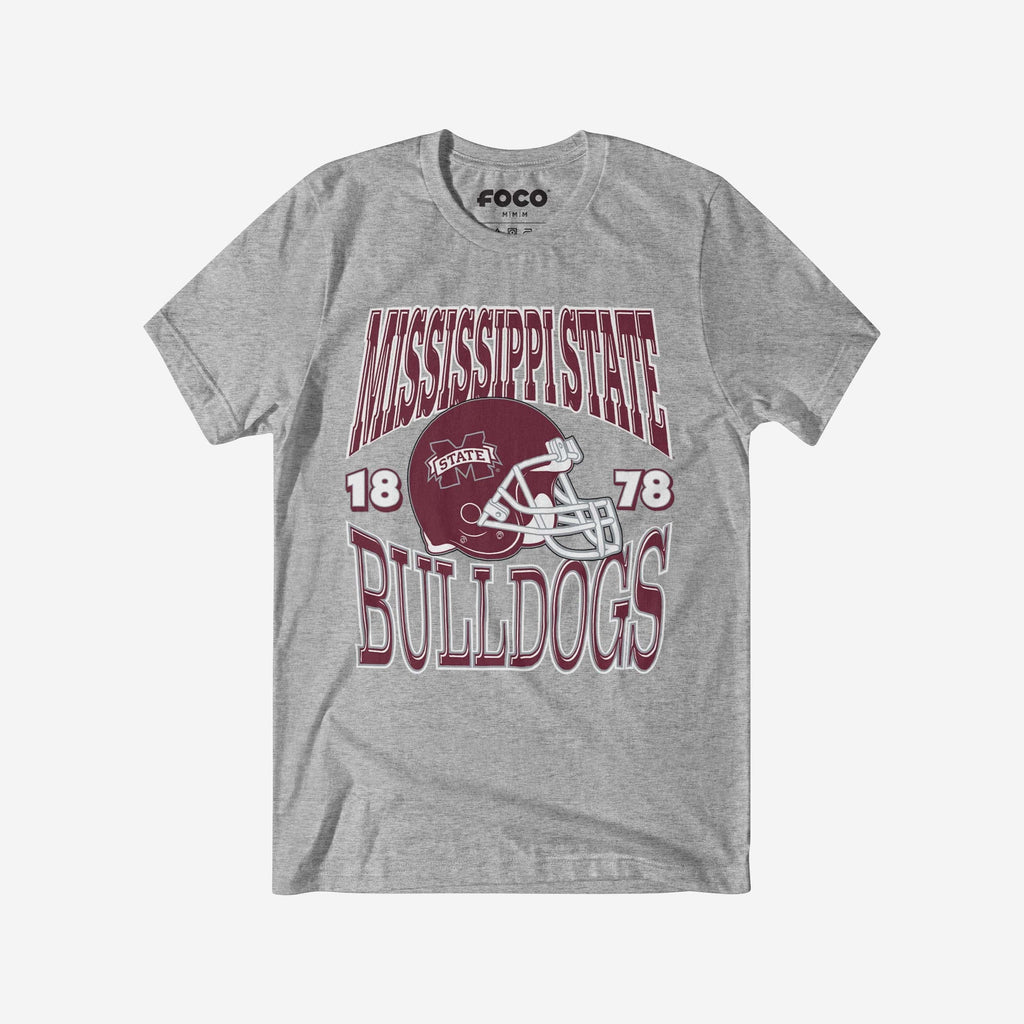 Mississippi State Bulldogs Classic Team Helmet T-Shirt FOCO S - FOCO.com