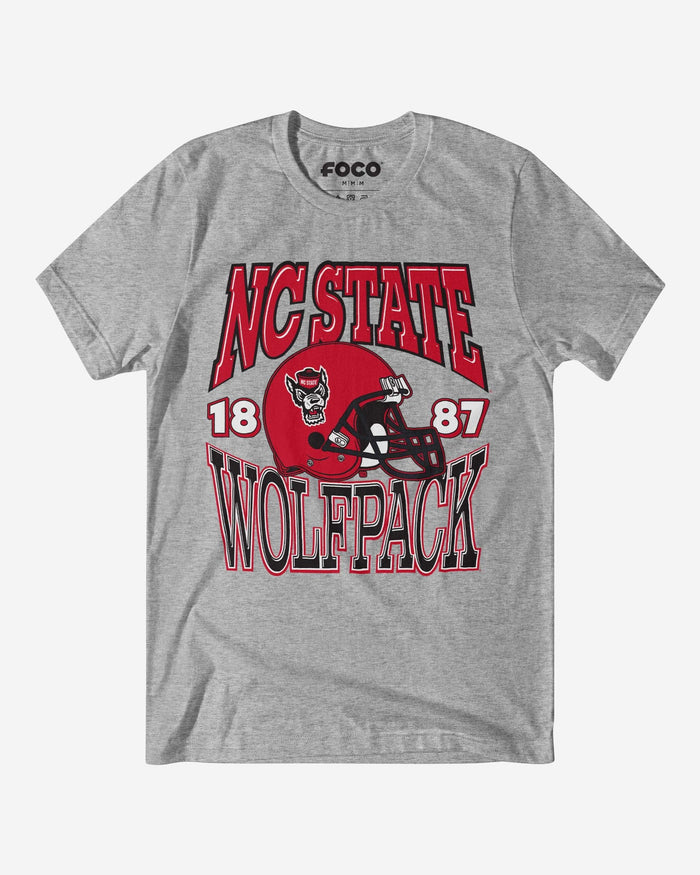 NC State Wolfpack Classic Team Helmet T-Shirt FOCO S - FOCO.com